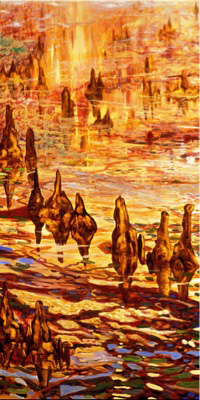 Cypress Knees Vision II.................................[72 x 37 (O/C)]